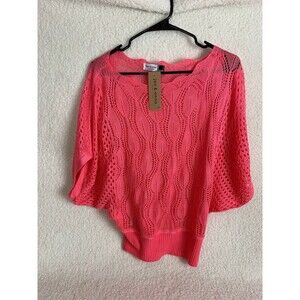 Jon & Anna Women Pink Pullover Sweater Sz. S/M